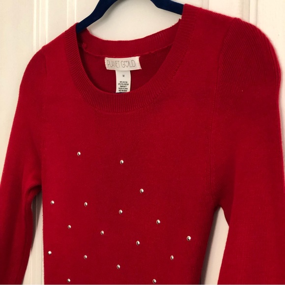 Planet Gold Juniors Studded Sweater Dress - Picture 2 of 10